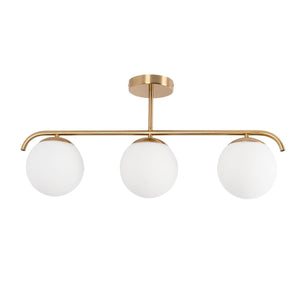 Lámpara de techo triple bolas cristal "TALÍ" - 3xE27 - Barcelona Led-Decoración