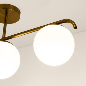 Lámpara de techo triple bolas cristal "TALÍ" - 3xE27 - Barcelona Led-Decoración