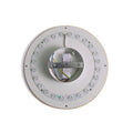 Circular wooden wall light