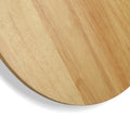 Circular wooden wall light