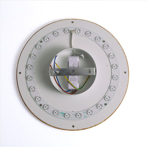 Aplique de pared circular en madera "Lune" - 26W - Ø 30cm (8)