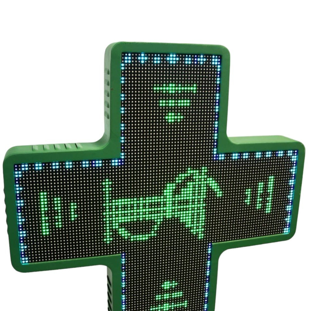 Cruz de farmacia LED RGB multicolor programable P6 - Exterior (1)