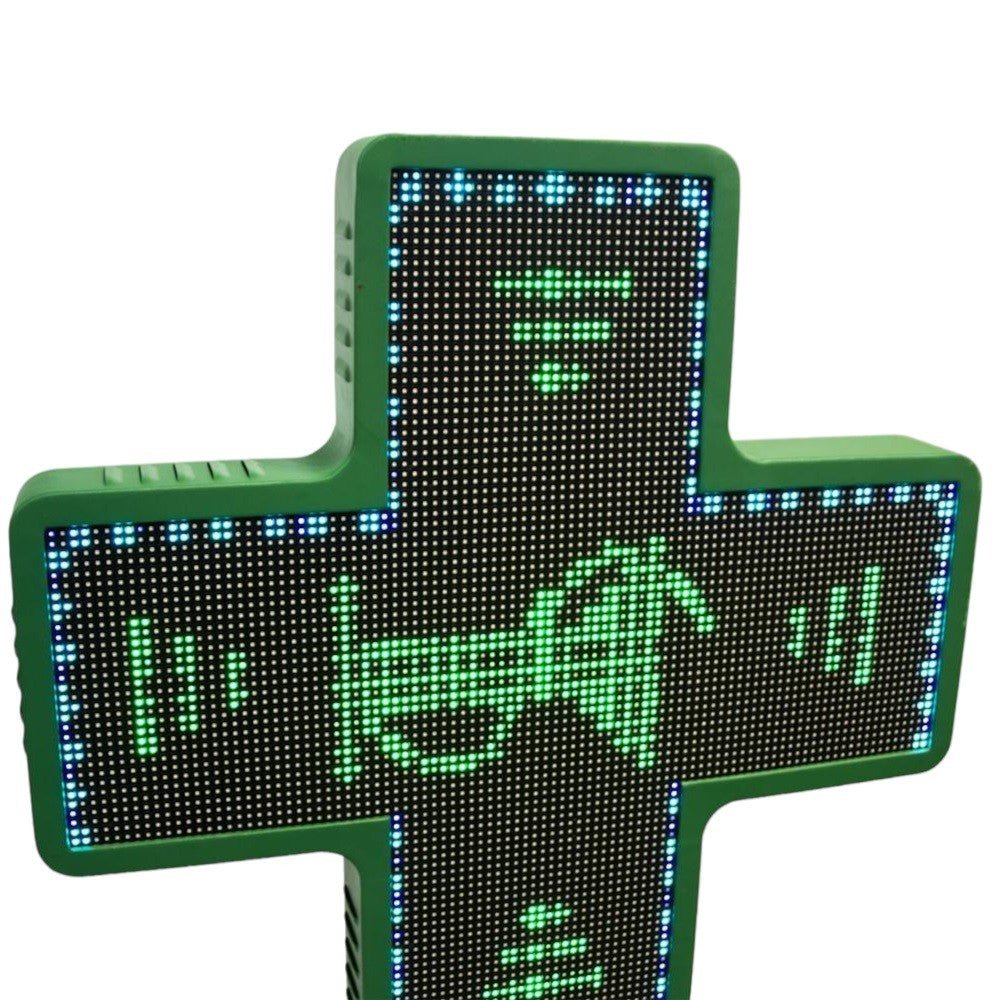 Cruz de farmacia LED RGB multicolor programable P6 - Exterior - Barcelona Led-Signage