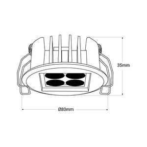 Downlight Led 5W 24º UGR18 Chip OSRAM (9)