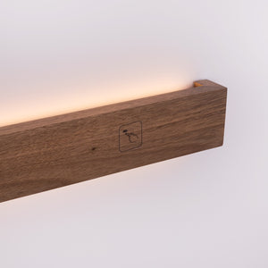 Aplique de pared lineal madera "Wooden" - Dimmable - 24W - 100cm - Barcelona Led-Decoración