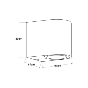 Aplique de pared para exterior "FOC" GU10 IP44 (9)