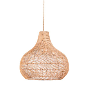 Lámpara colgante de mimbre "Samoa" - Barcelona Led-Decoración