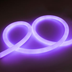 Neón LED flexible 360º circular RGB - Ø22mm - 2 metros - 24V DC- 240Ch/m - 28W/m - IP65 (2)