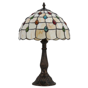 Lámpara de mesa "Rafa" inspiración "Tiffany" - Ø 30cm (8)