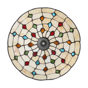 Lámpara de mesa "Rafa" inspiración "Tiffany" - Ø 20cm (12)