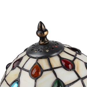 Lámpara de mesa "Rafa" inspiración "Tiffany" - Ø 20cm (4)