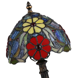 Lámpara de mesa "Saura" inspiración "Tiffany" - Ø 20cm (8)