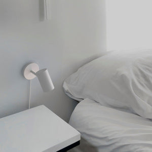 Aplique de pared interior orientable "Ben" con cable y enchufe - E27 - Barcelona Led-Decoración