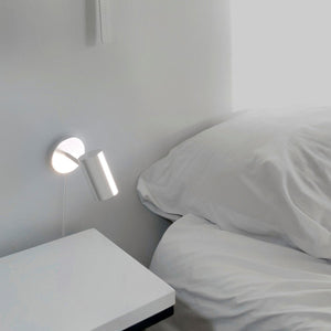 Aplique de pared interior orientable "Ben" con cable y enchufe - E27 - Barcelona Led-Decoración