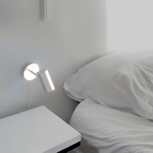 Aplique de pared interior orientable "Ben" con cable y enchufe - E27 (40)