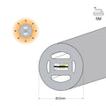 LED Neon-Schlauch 360° rund - Ø 22 mm - 5 Meter - 24V DC - 240 LEDs/m - 19,2 W/m - IP65 5