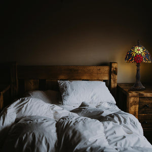 Lámpara de mesa "Saura" inspiración "Tiffany" - Ø 20cm (12)