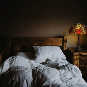 Lámpara de mesa "Saura" inspiración "Tiffany" - Ø 30cm (12)