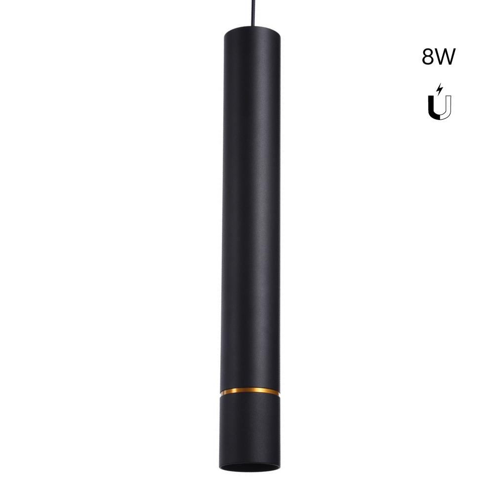 Foco de suspensión LED para carril magnético 48V - 8W - Línea dorada