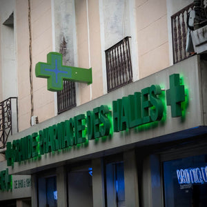 Cruz de farmacia LED XL RGB multicolor programable P8 - Exterior (5)