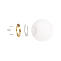 Opaline glass ball for replacement - Ø150mm 2