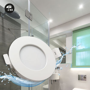 Pack x 3 - Downlight LED estanco empotrable CCT - 7W - IP44 - Corte Ø 68-75mm (12)