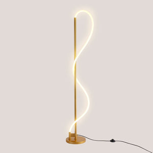 Lámpara de pie moderna neón ondulante "Corda" - 360º - Regulable - 30W - 3000K - Barcelona Led-Decoración