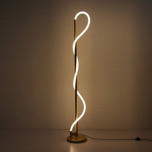 Lámpara de pie moderna neón ondulante "Corda" - 360º - Regulable - 30W - 3000K (10)