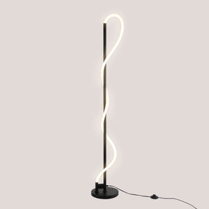 Lámpara de pie moderna neón ondulante "Corda" - 360º - Regulable - 30W - 3000K (20)