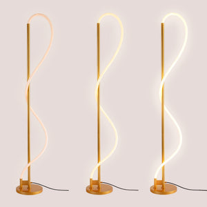 Lámpara de pie moderna neón ondulante "Corda" - 360º - Regulable - 30W - 3000K (28)