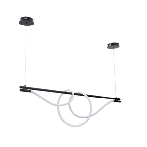 Lámpara colgante moderna neón ondulante "Corda" - 360º - 45W - 3000K (9)