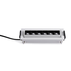 Foco lineal LED empotrable 10W - Orientable - UGR18 - CRI90 - Chip OSRAM - 2800K - Barcelona Led-