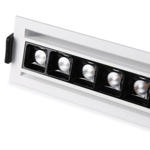 Foco lineal LED empotrable 20W - Orientable - UGR18 - CRI90 - Chip OSRAM - 2800K - Barcelona Led-