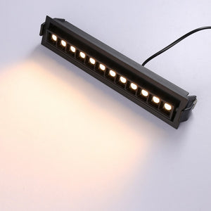 Foco lineal LED empotrable 20W - Orientable - UGR18 - CRI90 - Chip OSRAM - 2800K (12)