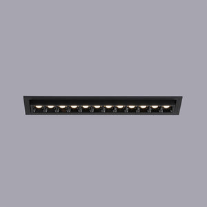 Foco lineal LED empotrable 20W - Orientable - UGR18 - CRI90 - Chip OSRAM - 2800K (15)