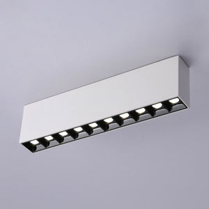Foco lineal LED superficie color blanco - 20W - UGR18 - CRI90 - Chip OSRAM - Barcelona Led-