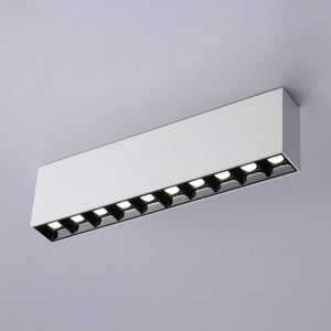 Foco lineal LED superficie color blanco - 20W - UGR18 - CRI90 - Chip OSRAM (10)