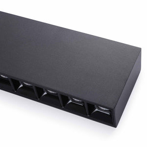 Foco lineal LED superficie color negro - 20W - UGR18 - CRI90 - Chip OSRAM (8)