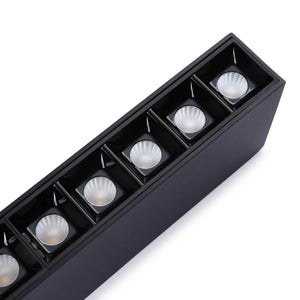 Foco lineal LED superficie color negro - 20W - UGR18 - CRI90 - Chip OSRAM (6)