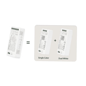 Controlador tira LED 2 en 1- Monocolor - Dual White - 12/24V DC - 2.4G - MiBoxer - FUT035S+ - Barcelona Led-Control y regulación