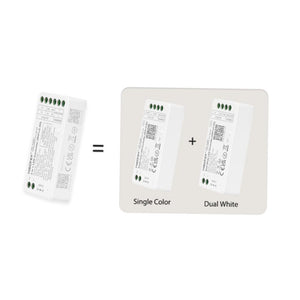 Controlador tira LED 2 en 1- Monocolor - Dual White - 12/24V DC - 2.4G - WiFi - MiBoxer - FUT035W+ (3)