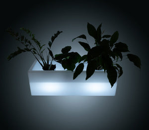 Macetero LED RGBW recargable - 12W - IP67 - Barcelona Led-Mobiliario