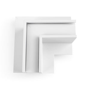 Unión en L para carriles magnéticos empotrables 20 mm - Horizontal (13)