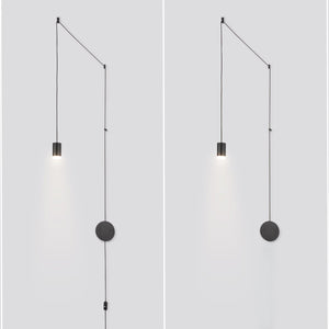 Lámpara colgante de diseño "Nébula" con enchufe e interruptor - 1x6W - Barcelona Led-Decoración