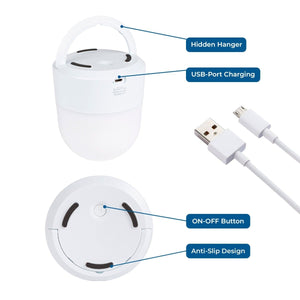 Lámpara portátil LED RGB "Compi" - Táctil - 3W - IP44 - Barcelona Led-