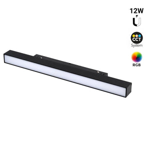 Luminaria lineal opal para carril magnético RGB + CCT - 12W - Mi Light - Barcelona Led-