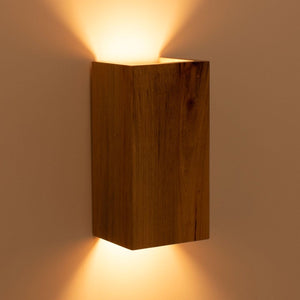 Aplique de pared bidireccional madera "Durga" - 2 x GU10 - Interior (12)