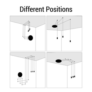 Lámpara colgante de diseño "Nébula" - 3x6W (13)