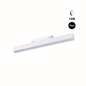 Luminaria lineal LED opal para carril magnético 48V - 10W - Barcelona Led-