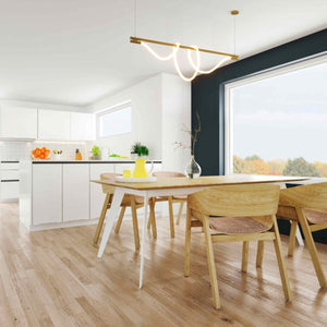 Lámpara colgante moderna neón ondulante "Corda" - 360º - 45W - 3000K - Barcelona Led-Decoración
